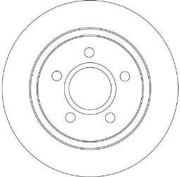 TARCZA HAM./TYŁ/ FORD FOCUS C-MAX 03- @280X11 TRW DF4425