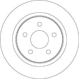 TARCZA HAM./TYŁ/ FORD FOCUS C-MAX 03-   @280X11 TRW DF4422