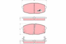 KLOCKI HAM./PRZ/ KIA CARENS II 02- TRW GDB3342