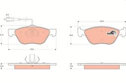 KLOCKI HAM./PRZ/ ALFA 156 1,6 01- TRW GDB1445