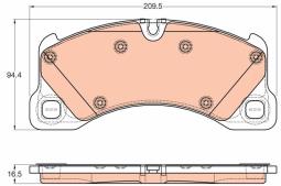 KLOCKI HAM./PRZ/ VW TOUAREG 3,0-4,2TDI 10- TRW GDB1969