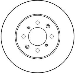 TARCZA HAM./PRZ/ HONDA CIVIC 94- @262X21 TRW DF3021