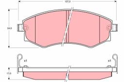 KLOCKI HAM./PRZ/ HYUNDAI LANTRA 91-     /+CZUJNIK/ TRW GDB895