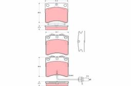 KLOCKI HAM./PRZ/ VW T4 2,5 99- /CZUJNIK/ TRW GDB1368