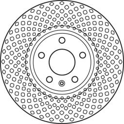 TARCZA HAM./PRZ/ AUDI A4 1,8-2,0TFSI 08- @320X30 TRW DF6015S