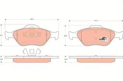 KLOCKI HAM./PRZ/ FORD FIESTA 2000- /+ABS/ TRW GDB1419