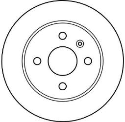 TARCZA HAM./TYŁ/ OPEL ASTRA 1,2 98-     /ABS/ @240X10 TRW DF4050
