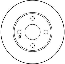 TARCZA HAM./PRZ/ MAZDA 323 89-94 @235X18 TRW DF2719