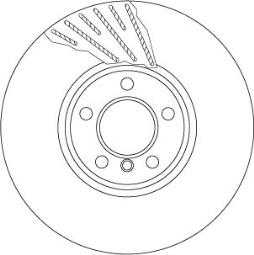 TARCZA HAM./PRZ/ BMW 5 09- /P/ TRW DF6612S