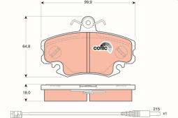 KLOCKI HAM./PRZ/ RENAULT CLIO II 01- TRW GDB1465