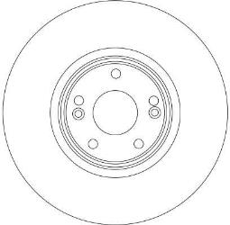 TARCZA HAM./PRZ/ RENAULT LAGUNA 05- @308X28 TRW DF4259S