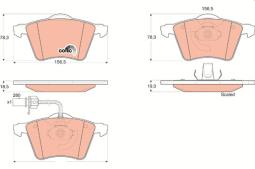 KLOCKI HAM./PRZ/ FORD GALAXY 01- TRW GDB1538
