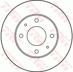 TARCZA HAM./PRZ/ VOLVO S40,V40 96-      @256X24 TRW DF2798