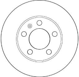 TARCZA HAM./TYŁ/ VW GOLF @239X10 TRW DF4137