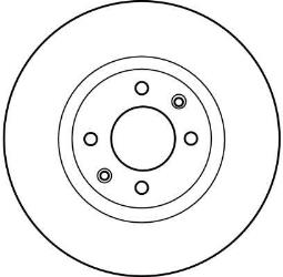 TARCZA HAM./PRZ/ CITROEN BERLINGO @266X22 00- TRW DF4184