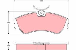 KLOCKI HAM./PRZ/ VW T4 14 TRW GDB862