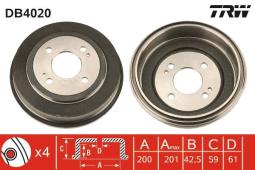 BĘBEN HAM.HONDA ACCORD 96-00 @200X42,5 TRW DB4020