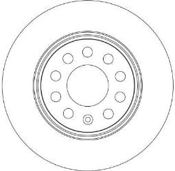 TARCZA HAM./PRZ/ AUDI A3 03- @280X22 TRW DF4294