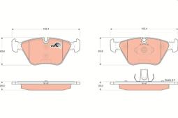KLOCKI HAM./PRZ/ BMW 3 3,0D 03- TRW GDB1531