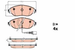 KLOCKI HAM./PRZ/ AUDI A3 13-            - TRW GDB2114