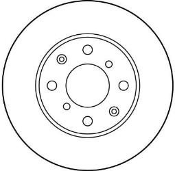 TARCZA HAM./PRZ/ HONDA CIVIC 94- @240X21 TRW DF1436