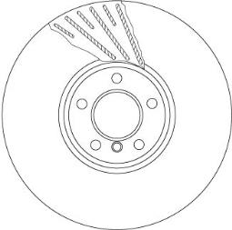 TARCZA HAM./PRZ/ BMW 5 09- /P/ TRW DF6623S