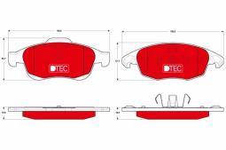 KLOCKI HAM./PRZ/                        CITROEN BERLINGO 05- TRW GDB1690DTE