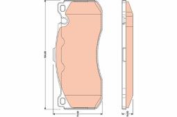 KLOCKI HAM./PRZ/ BMW 1 06- TRW GDB1802