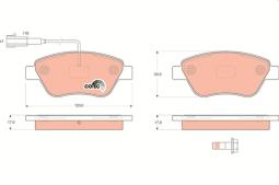 KLOCKI HAM./PRZ/ FIAT IDEA 1,2-1,4 03-  /+CZUJNIK/ TRW GDB1590