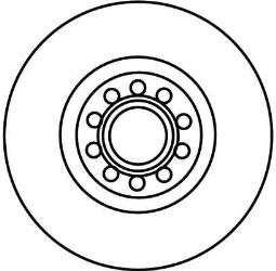 TARCZA HAM./PRZ/ AUDI A4,A6 01- @312X25 TRW DF4262S