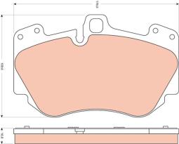 KLOCKI HAM./PRZ/ AUDI A8,VW PHEATON 06- TRW GDB1660