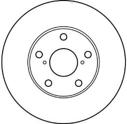 TARCZA HAM./PRZ/ TOYOTA RAV-4 2,0 16V 00- @275X25 TRW DF4161