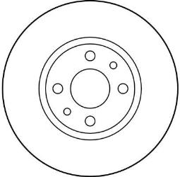 TARCZA HAM./TYŁ/ FIAT CROMA @251X10     /BRAVO 07-/ TRW DF1790
