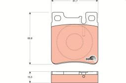 KLOCKI HAM./TYŁ/ DB W140 91- /S/ W210 95- W210 95- 2,8-4,2 TRW GDB1123