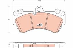 KLOCKI HAM./PRZ/ VW TOUAREG 4,2FSI V8 06- TRW GDB1720
