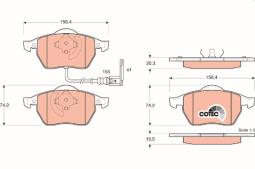 KLOCKI HAM./PRZ/ AUDI S4 00- TRW GDB1403