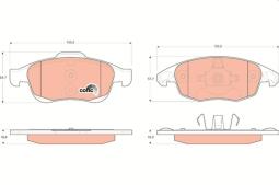 KLOCKI HAM./PRZ/ CITROEN C4 1,8 07-     /GRAND PICASSO/ TRW GDB1690