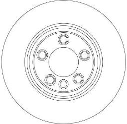 TARCZA HAM./PRZ/ VW TOUAREG 4.2-6.0 03- @350X34 /L/ TRW DF4304S