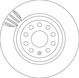 TARCZA HAM./TYŁ/ AUDI A3 3.2 QUATTRO  03-04 @310X22 TRW DF4754