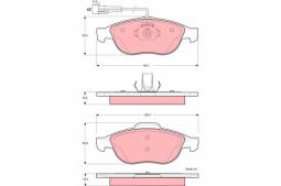 KLOCKI HAM./PRZ/ ALFA 156 97- 2,0-2,5 TRW GDB1337