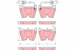 KLOCKI HAM./PRZ/ VW PHAETON 5,0-6,0 W12 -2 TRW GDB1507
