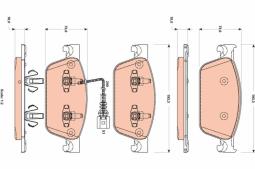 KLOCKI HAM./PRZ/ VW T5 2,0TDI 10- TRW GDB1887