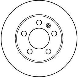 TARCZA HAM./TYŁ/ AUDI A3 @239X9 /5      OTW./ TRW DF4052