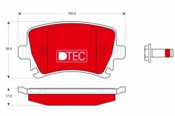 KLOCKI HAM./TYŁ/                        AUDI A3 03-2013 TRW GDB1622DTE