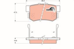 KLOCKI HAM./TYŁ/ HONDA ACCORD 2,0/2,2 TRW GDB774
