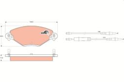 KLOCKI HAM./PRZ/ CITROEN C5 01- TRW GDB1448