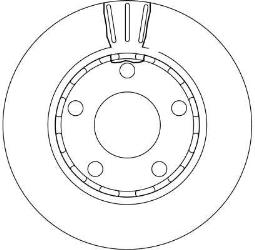 TARCZA HAM./TYŁ/ AUDI A4 S4 QUATTRO 97-00 TRW DF4210