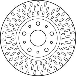TARCZA HAM./TYŁ/ LANCIA THESIS 2,0T 02- @281X22 TRW DF6021
