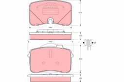 KLOCKI HAM./PRZ/ AUDI 100 91-94 4,2 TRW GDB961