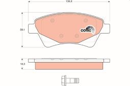 KLOCKI HAM./PRZ/ RENAULT MEGANE 1,4-1,9DCI 02- TRW GDB1597